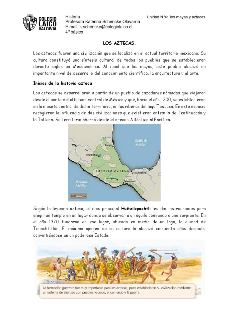 Los Aztecas Pdf Civilización Maya México