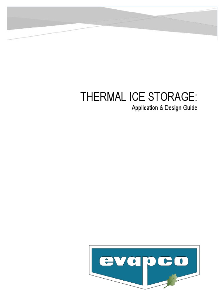 Ice Storage System Design Guide | PDF | Energy Storage | Air Conditioning