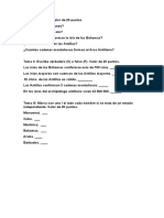 Examen de Ciencias Sociales de Diciembre de 4to