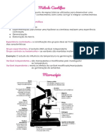 Método Científico e Microscópio