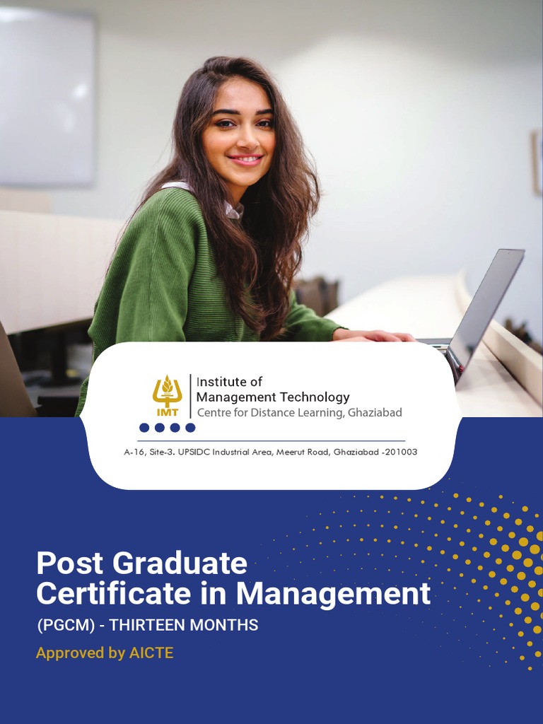 13 Months Pgcm Brochure Final Pdf Distance Education Learning