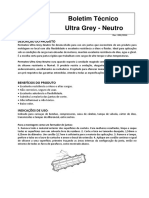 Boletim Técnico Ultra Grey - Neutro: Descrição Do Produto