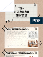 TDL - Restaurant Services