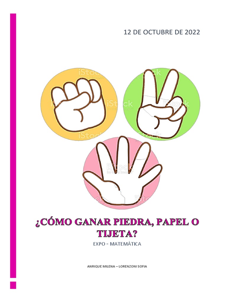 Estrategias para Ganar Piedra, Papel o Tijera | PDF