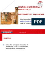 Función Jurisdiccional, Competencia, Recusación.