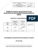PP-CCA-203 Procedimiento de Recepción de Materiales y Equipos
