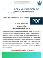 CLASE XI - Biomecanica de La Mano y La Prehension