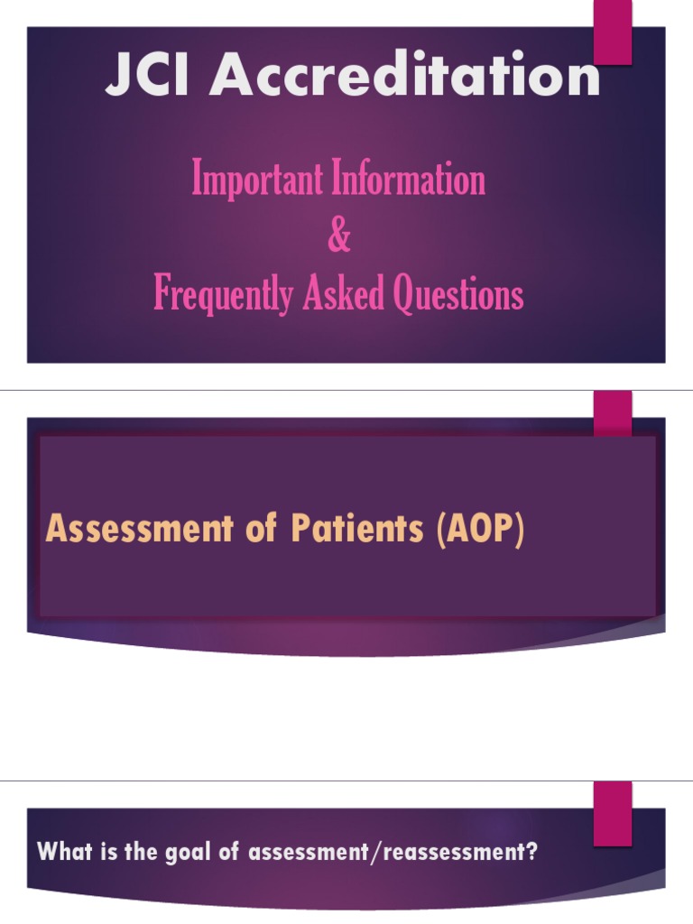 JCI Accreditation Presentation 3 | PDF | Terminal Illness | Health Care