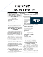 Normas Legales - Ley 27048