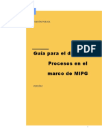 Guia Para El Diseno de Procesos en El Marco de Mipg