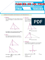 Líneas Notables de Un Triángulo para Tercer Grado de Secundaria