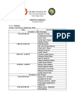 11 STEM B Shifting Schedule