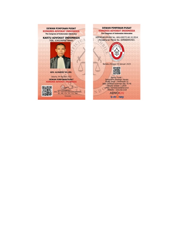 Kartu Advokad | PDF