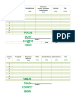 Judging Sheet