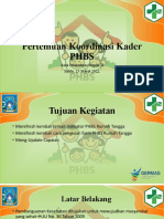 Bahan Presentasi Pertemuan Koordinasi Kader PHBS - 25032022