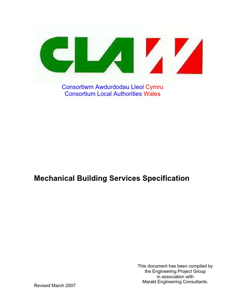 Mechanical Building Services Specification 2007 Pdf Specification