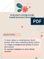Eurasian Literature South Korean Literature
