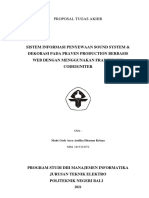 Sistem Informasi Penyewaan Sound System & Dekorasi Pada Praven Production Berbasis Web Dengan Menggunakan Framework Codeigniter