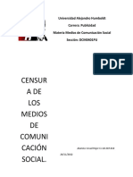 Censura de Los Medios de Comunicación Social Israel Rojer 28387010