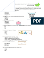 Prueba de Matemática Octavo Basico Geometria