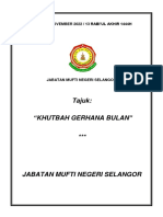 Khutbah Gerhana Bulan Selangor Terkini (Doa Tuanku)