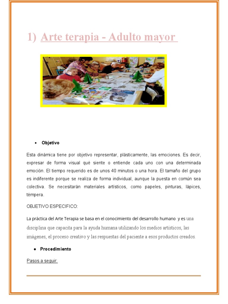 Arte y emociones para adultos mayores | PDF | Las emociones | Mente