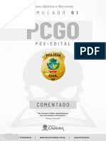 1º Simulado Completo - PCGO 2022 (Pós-edital) - Projeto Caveira