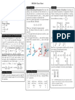 Robot Mechanics Cheatsheet