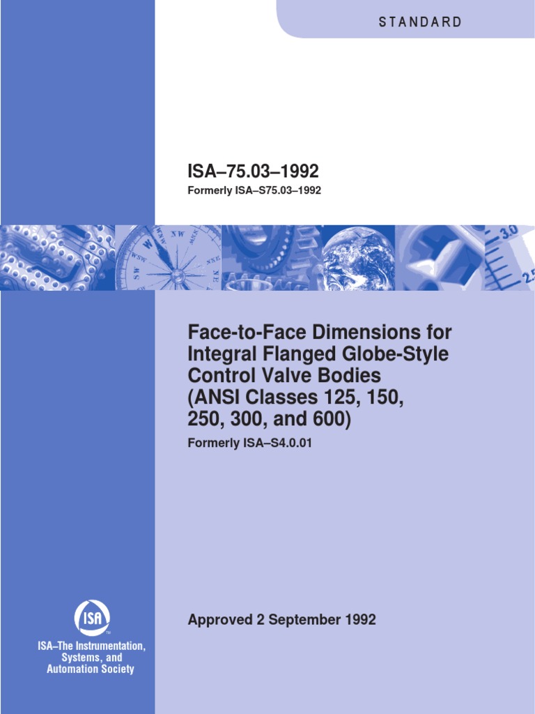 FacetoFace Dimensions For Integral Flanged GlobeStyle Control Valve
