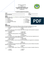 1st Periodic Test in MAPEH 7