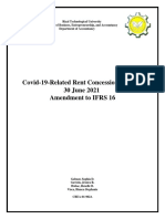 Covid-19-Related Rent Concessions Beyond 30 June 2021 (Amendment To IFRS 16) - Written Report