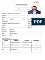 Applicant Data Form