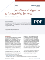 The Business Value of Migration To Amazon Web Services