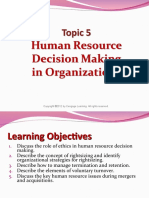Human Resource Decision Making in Organizations