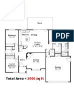 2000 Square FT Small House Plan