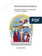 Folleto Señor de Los Milagros