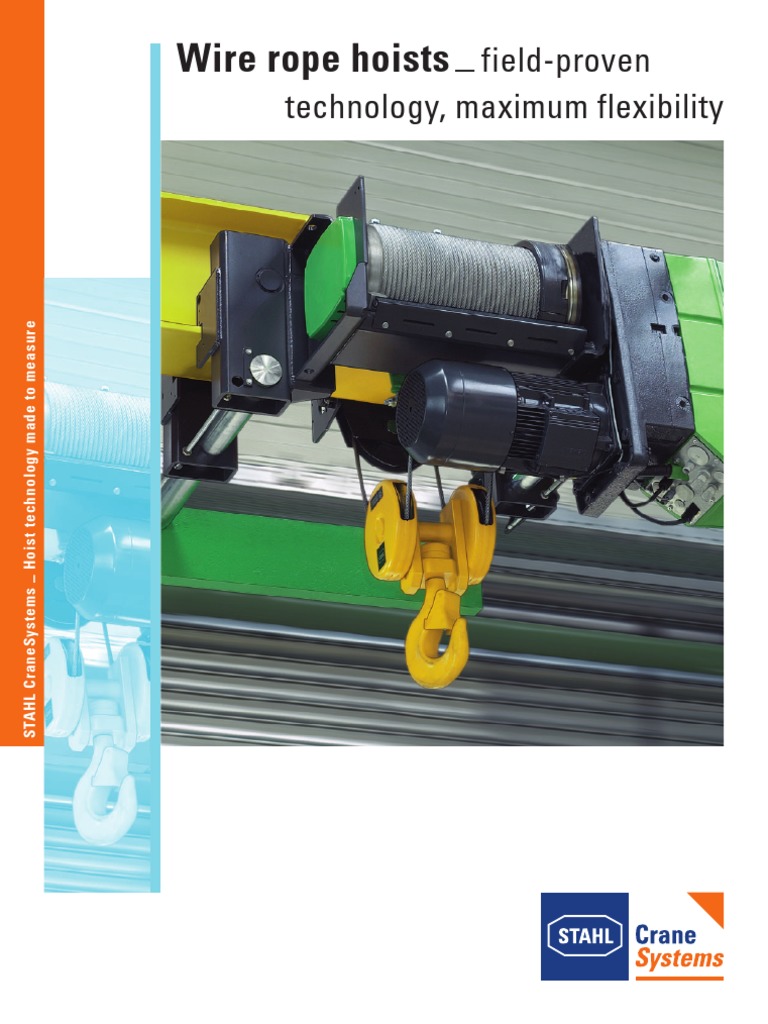 STAHL Wire Rope Hoists Overview | PDF