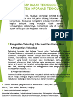 KONSEP DASAR TEKNOLOGI DAN SISTEM INFORMASI TEKNOLOGI