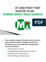 Pre Test dan Post Test DISASTER PLAN