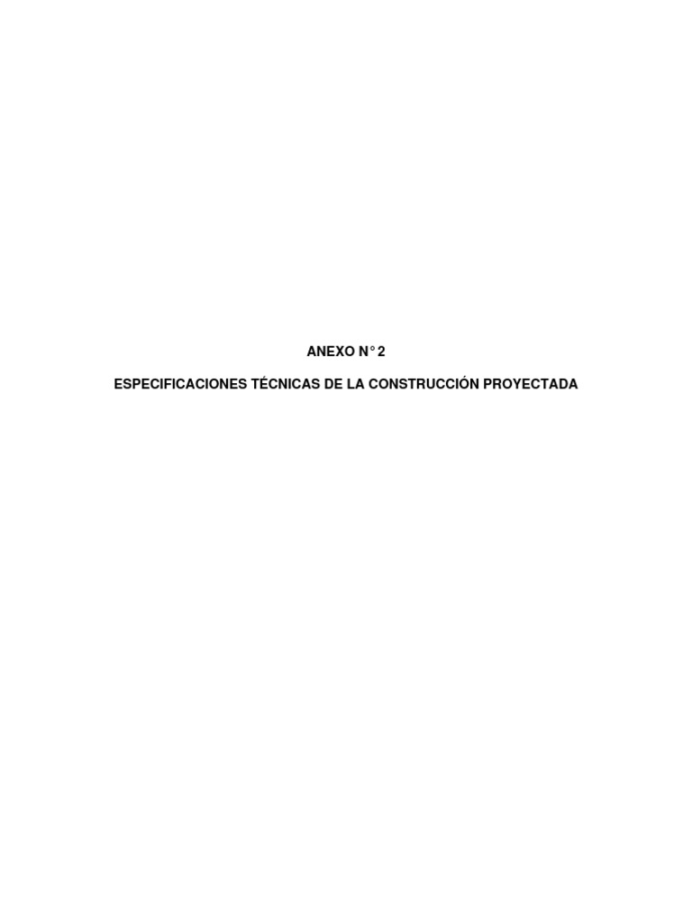 c79 Anx 2 Especificaciones Tecnicas | PDF | Hormigón | Albañilería
