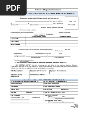 PRC Petition_Change of Name