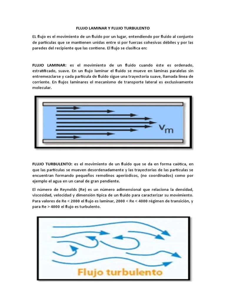 Flujo Laminar y Flujo Turbulento PDF