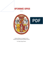 Informe SPSS: Resultados análisis variables