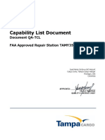 Capability List Document: Document QA-TCL FAA Approved Repair Station TAMY352I
