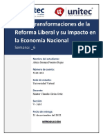 Tarea 6.1 Maco Tansformacioines de La Reforma Liberal y Su Impacto en La Economia Nacional