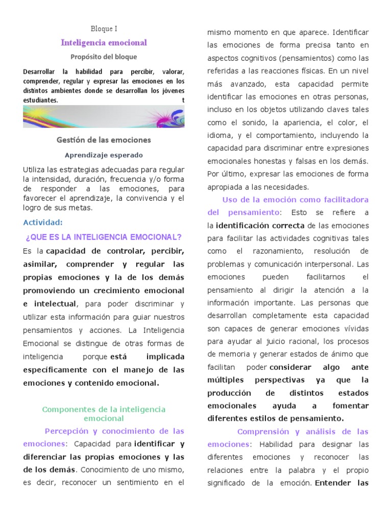 Int Emoc en El Trabajo | PDF | Las emociones | Inteligencia emocional