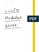 Modules Notes
