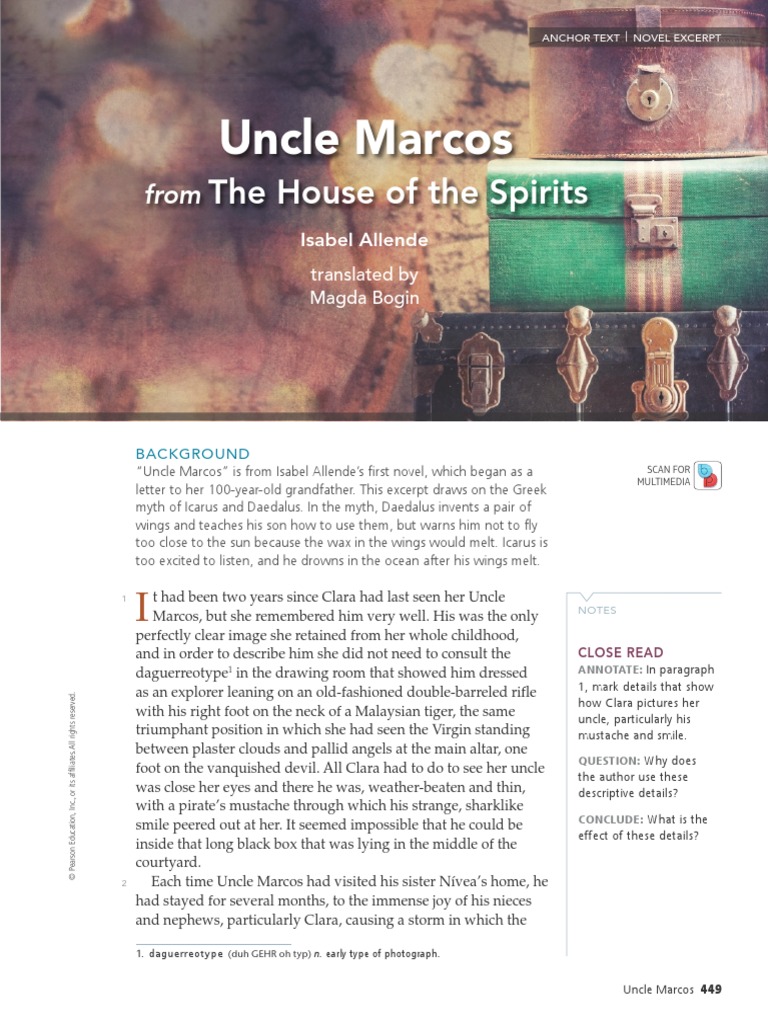 8th ELA Lesson 11 Uncle Marcos Text PDF