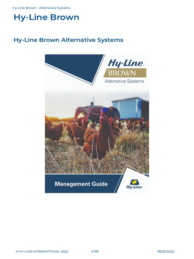 Hy-Line Brown Alternative Systems English | PDF | Technology & Engineering