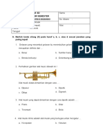 Soal PAS Seni Musik Kelas 4